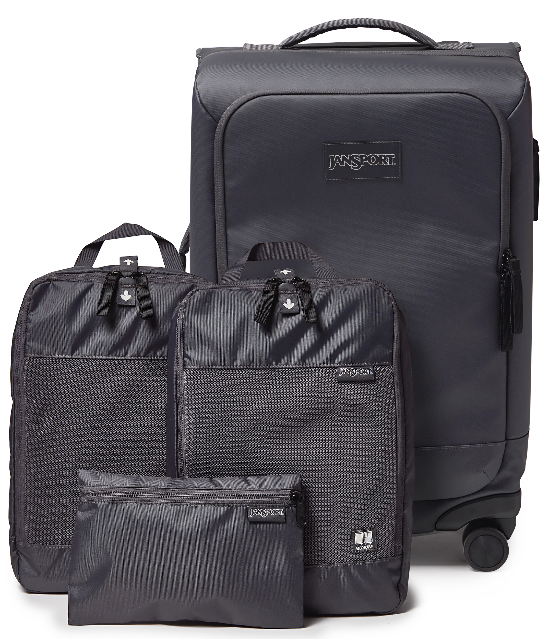 22 Carry On Luggage Packing Cubes Smokey Grit Set